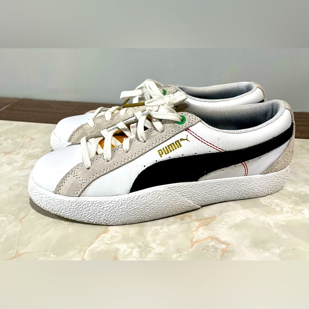 Puma Suede/White Leather Sneakers